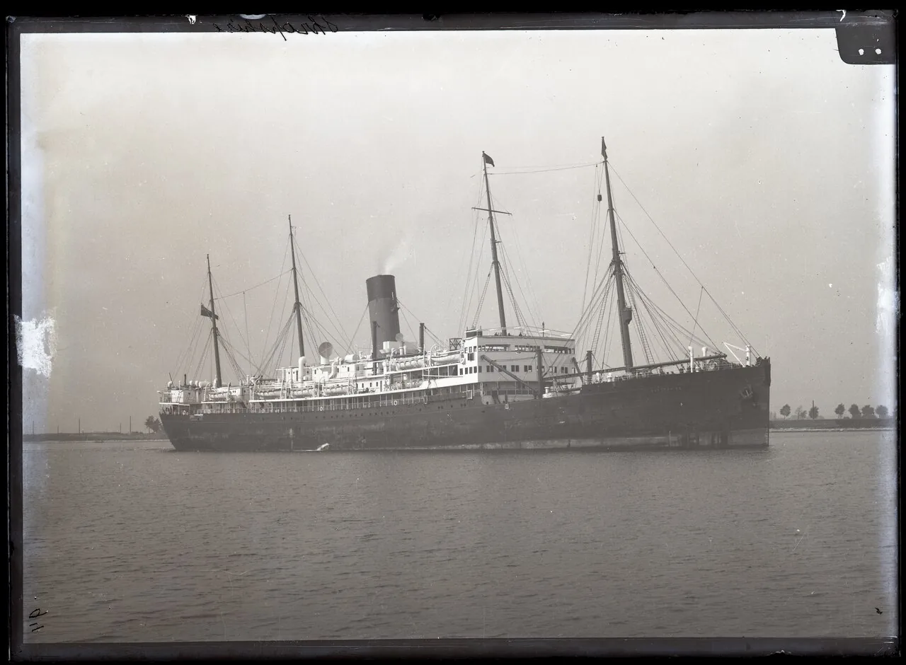 The passenger liner Shropshire, the ship from which June Cameron and her nurse disappeared in 1935